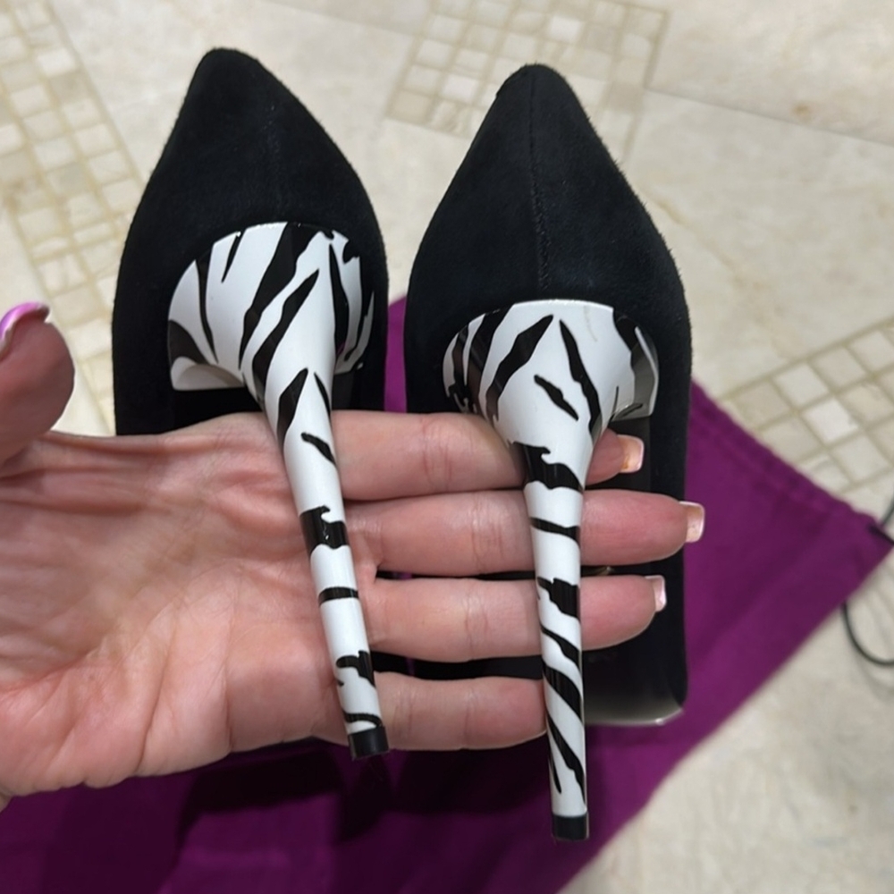 Black Diane Von Furstenberg Women's Heels - Picture 3 of 4